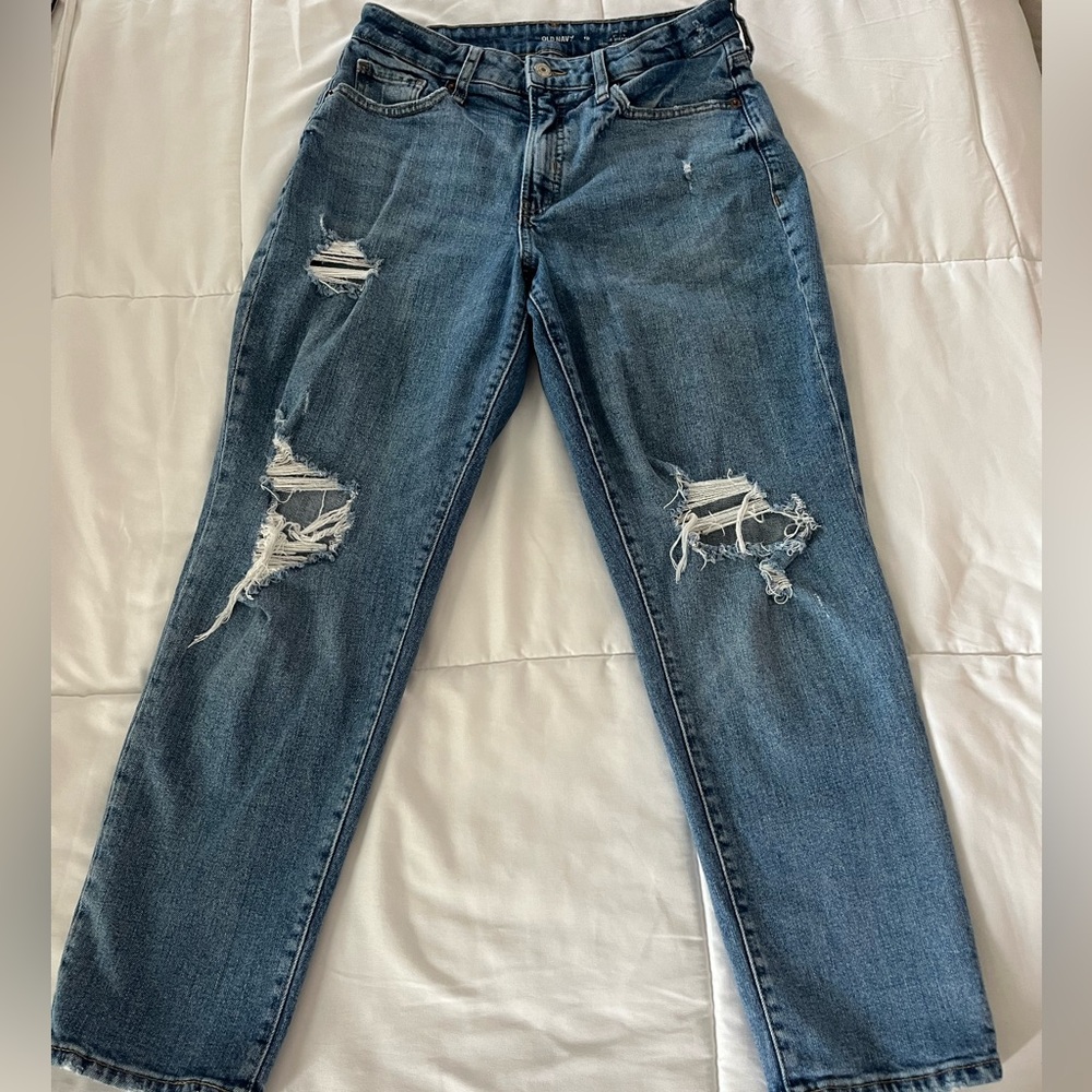 Old Navy high rise straight leg jeans